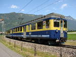 Die ABeh 4/4 307 fahrt im Bf. WILDERSWIL mit ein zug von Interlaken - 07-06-2012