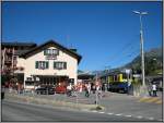 Der Bahnhof von Grindelwald am 24.07.2008, kurz nach 10:00 Uhr.