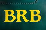 Das etwas speckige BRB-Logo, wie es bei Dampflok H 2/3 Nr.
