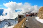 Wolkenspiel auf Rothorn Kulm, Mittagspause am 26. Okt. 2014, 12:05