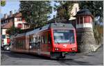 ABe 633 nach Glovelier im Strassenbahnbereich der Stadt La Chaux-de-Fonds. (13.10.2014)