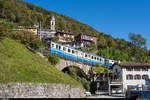 Historische Fahrten auf der Centovallina zwischen Locarno und Camedo mit dem FART ABDe 6/6 31 und zwei AB-Wagen am 11.