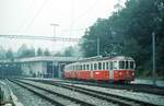 Forchbahn Zürich - Esslingen__Vor dem Depot auf der Forch. BDe 4/4 Nr.13 mit Bw.__15-09-1974