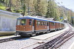 In Findelbach steht die Gornergrat Bahn 3041 am 27. Juni 2018.