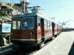 GGB Triebwagen Bhe 4/8 3042 in der Gipfelstation Gornergrat 3089m..M.)23.09.09