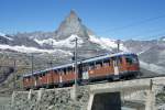 Bhe 4/8 3041 am 20.7.10 unterhalb der Bergstation Gornergrat.