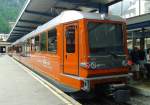 Bhe 4/6 3081 + Bhe 4/8 3051 als R 236 (Gornergrat - Zermatt) am 22.7.2015 im Bahnhof Zermatt (GGB).