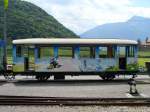 ASD / TPC - Abgestellter Oldtimer 2 Kl. Personenwagen B 35 im Bahnhofsareal Aigle-Depot am 29.07.2007