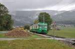 Be 4/4 12 + Bt 54 als R21 am 24.09.2012 bei Montricher