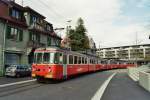 Zwei BDe 8/8 der BD/WM unterwegs auf der Strasse bei Dietikon anfang 2005.