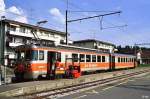 Be 4/4 152 + Bt 256 in Palzieux (7. Mai 1996)