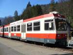 WB - Steuerwagen Bt 111 im Bahnhofsareal von Waldenburg am 06.04.2007