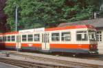 WB - Bt 117 am 08.05.1993 in Waldenburg - Steuerwagen - SWP/SIG/ABB - Baujahr 1992 - Gewicht 17,80t - Sitzpltze 49 - LP 17,80m - zulssige Geschwindigkeit km/h 75.