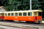 WB - B 50 am 09.08.1990 in Waldenburg - Personenwagen - SWS - Baujahr 1953- 10,00t - Sitzpltze 2.Klasse 42 - LP 13,20m - zulssige Geschwindigkeit 55 km/h - =27.08.1982.
