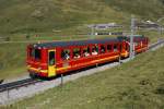 Bt  32 und BDhe 2/4 208 verlassen am 26.8.10 die Kleine Scheidegg.