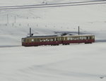 JB - Triebwagen BDeh 2/4 206 mit Steuerwagen unterwegs oberhalb der Haltestelle der Kleinen Scheidegg am 06.05.2016