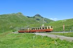 BDhe 2/4 Nr. 204 mit Bt 31 zwischen Kleine Scheidegg und Eigergletscher, 18.07.2016.