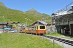 BDhe 2/4 Nr. 204 mit Bt 31 bei Einfahrt in Kleine Scheidegg, 19.07.2016.

