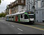 LEB - Triebwagen RBe 4/8 48 unterwegs in Lausanne am 06.09.2020