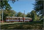 Ein MG Bhe 4/8 auf Bergfahrt erreicht die Kreuzungsstaion Bella Vista.
13. Sept. 2013