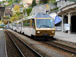 MOB - Steuerwagen Ast 116 im Bahnhof von Montreux am 09.05.2017