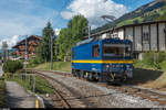 Dampfbahntage Lenk am 3. September 2017: Mit der Gem 2/2 2503 wurden Führerstandsfahrten zwischen der Lenk und St. Stephan durchgeführt. Hier bei der Einfahrt in den Bahnhof Lenk.