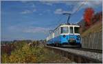 Herbst - und wahrscheinlich der letzte für die formschönen MOB ABDe 8/8, das Bild zeigt den ABDe 8/8 4002 VAUD als Regionalzug 2330 von Montreux nach Chernex kurz vor Planchamp.
6. Nov. 2018