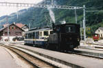 Nicht erkennbarer MOB Triebwagen der Serie 3000 anlässlich einer Überfuhr der BC G 3/3 6, ehemals BAM, von der GFM zurück zur BC.