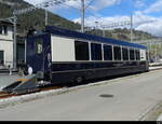 MOB / Goldenpass -  Spurwechsel Kupplungswagen für Loks mit Normalspur ( BLS 465 ) Personenwagen 2 Kl. Bs  96 85 8300 291-8 abgestellt im Zweisimmen am 20.11.2022