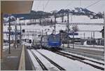 Die MOB Ge 4/4 8001 fährt mit ihrem GoldenPass Express 4068 von Monbtreux nach Interlaken Ost in Zweisimmen durch die Umspuranlage und wird kurz darauf am Bahnsteig halten. Für den Lokwechsel sind zehn Minuten eingeplant.

15 Dezember 2022