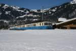 Am 28.2.2009 wurde dem Regionalzug 2222 mit ABDe 8/8 4004 zustzlich ein Panoramawagen angehngt.