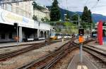 Montreux - Oberland bernois / Berner Oberland Bahn (MOB) Golden Pass Panoramic Montreux am 8. Juli 2015.