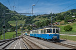 ABDe 8/8 4004 erreicht am 7. Juli 2016 mit einem Regionalzug Montbovon.