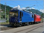 Trotz weniger gutem Licht wagte ich ein Bild mit der blauen MOB Gme 2/2 2502 vor der roten MVR HGem 2/2 2051, damit die Liebhaber dieser Variante auch auf ihre Rechnung kommen.