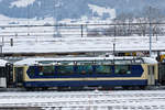 MOB: Impressionen des Bahnhofs Zweisimmen vom 1. und 8. Januar 2017.
Im Vergleich zum 8. Januar  gab es zum Jahresbeginn noch keinen Schnee.
Foto: Walter Ruetsch  