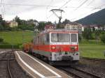 La GDe 4/4 6006 du MOB ex 102 GFM TPF  assurs des trains de travaux sur le MVR-cev St-Lgier-Gare 22.06.2007