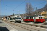 Der neu gestrichene und revidierte CEV BDeh 2/4 N°75 bringt bunte Farben in den erst aufkeimenden Frühling.