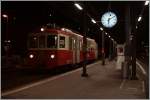 Der CEV BDeh 2/4 73 wartet in Vevey auf die baldige Abfahrt als Regionalzug 1401 nach Lally.