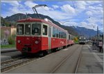 Wie in alten Zeiten: der CEV BDE 2/4 ist mit seinem Bt als Regionalzug 1335 von Vevey kommend in Blonay eingetroffen.