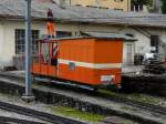 Goldenpass / MGN - Hilfswagen X 123 im Depot/Werksttteareal im Einsatz in Glion am 16.10.2013