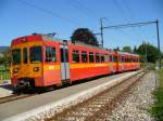 NStCM - 2 Teiliger Pendelzug mit Be 4/4 + Bt  unterwegs auf der NStCM am 03.09.2006