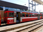 NStCM - Steuerwagen ABt 303  im Bahnhof von St.Sergue am 10.07.2016