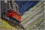 Wagen 28 kurz vor der Bergstation Pilatus Kulm.