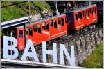 Die Bahn, die nach oben führt, Talstation Alpnachstad. (20.05.2014)