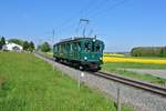 Am 29.04.2017 pendelte der historische RBS CFe 4/4 Nr. 11 anlsslich der Solothurner Museumsnacht zwischen Solothurn und Lohn-Lterkofen, im Bild ist der Triebwagen bei Ammannsegg.