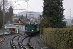 Regionalverkehr Bern-Solothurn/RBS.
Impressionen der Sonderfahrt vom 29. Januar 2020 mit dem historischen Zug bestehend aus dem CFe 4/4 11 und dem Bre 4/4 1.
Foto: Walter Ruetsch