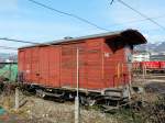 RBS - Gterwagen G 516 Abgestellt hinter dem Depot in Solothurn am 15.03.2009