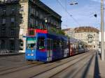 RBS - Tram Be 4/10 82 unterwegs auf der Linie 6 in der Stadt Bern am 26.07.2015