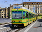 TransN - Regio nach Boudry mit Steuerwagen Bt 552 und Triebwagen Be 4/4 502 und Be 4/4 505 in Neuchâtel am 10.05.2016