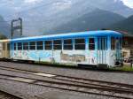 ASD / TPC - Abgestellter  1 Kl. Salonwagen Ars 421 im Bahnhofsareal von Les Diablerets am 29.07.2007